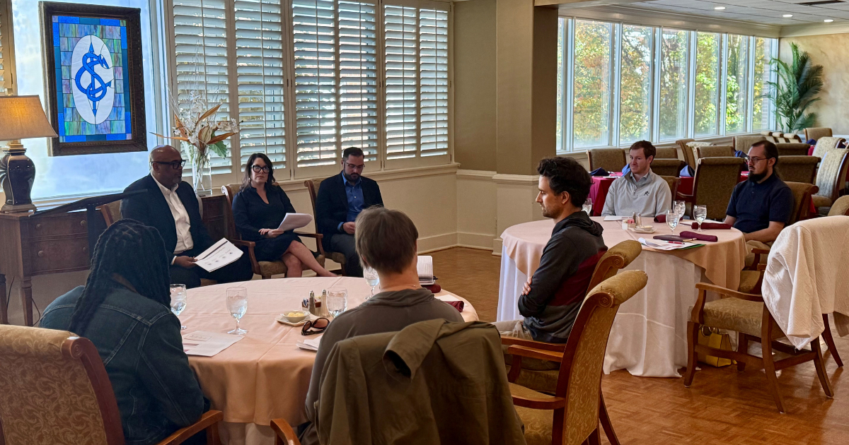 Fall 2025 RAMP In Residence cohort at lunch and learn